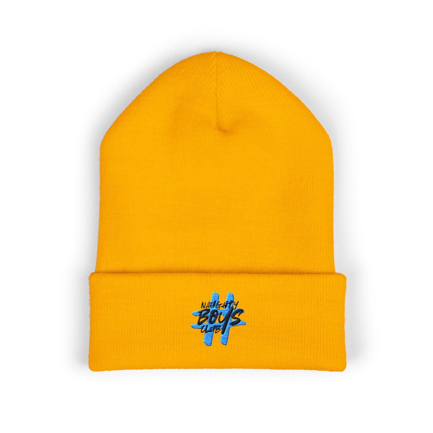#NaughtyBoysClub Embroidery Cuffed Beanie