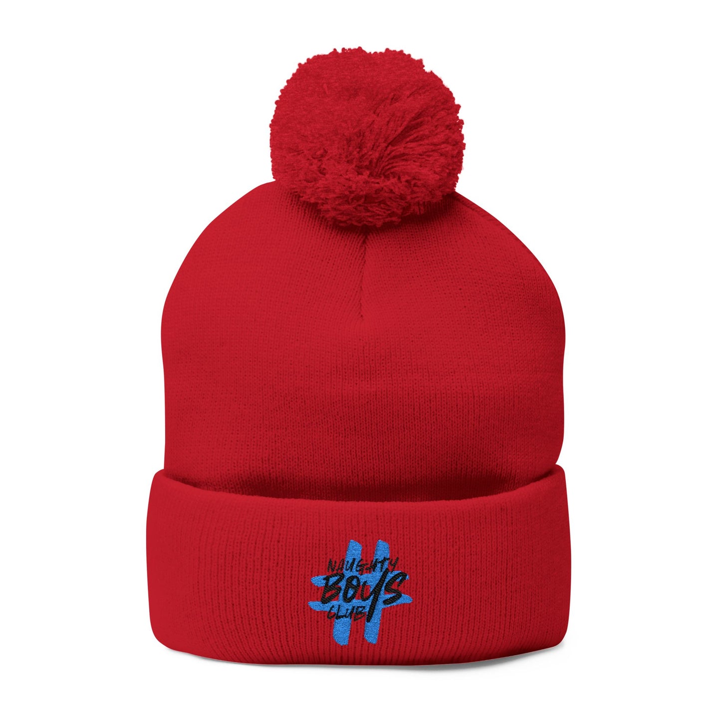 #NaughtyBoysClub Cozy Pom-Pom Knit Cap