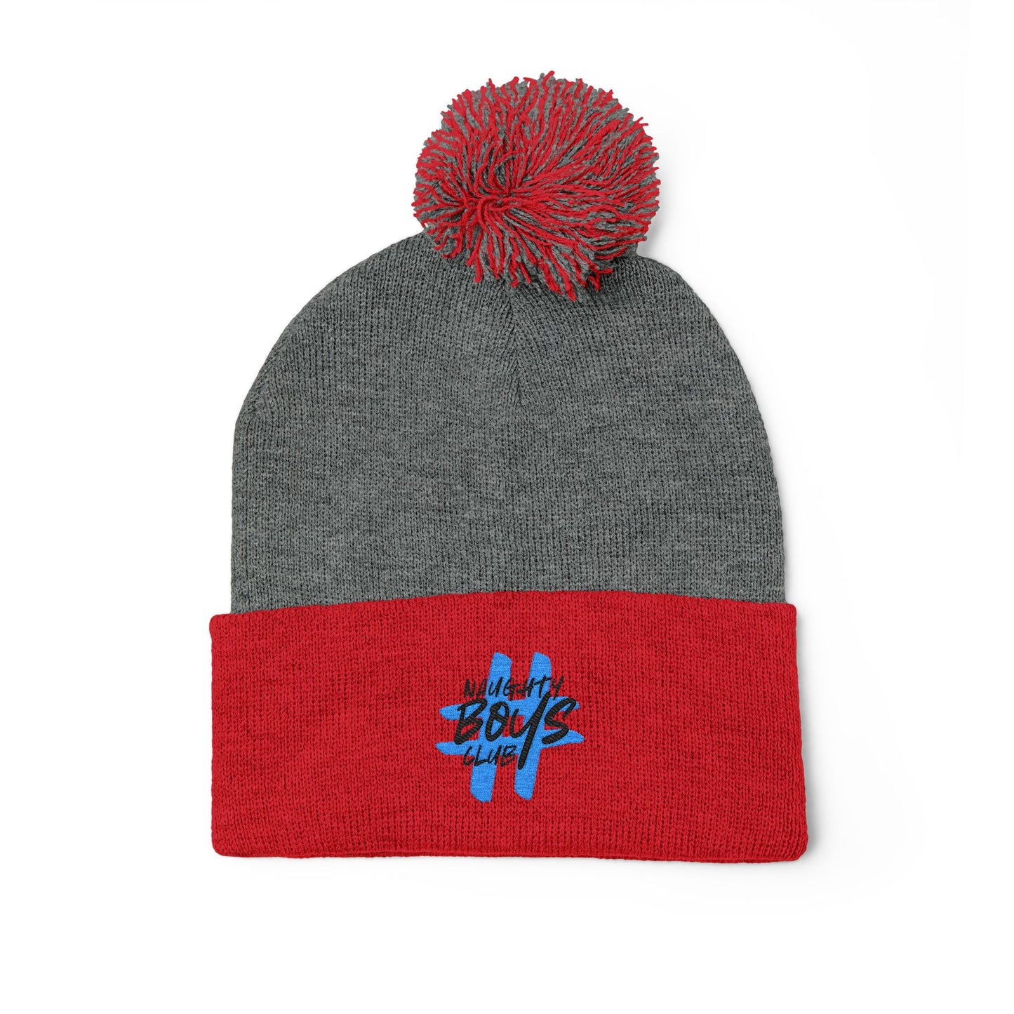 #NaughtyBoysClub Cozy Pom-Pom Knit Cap