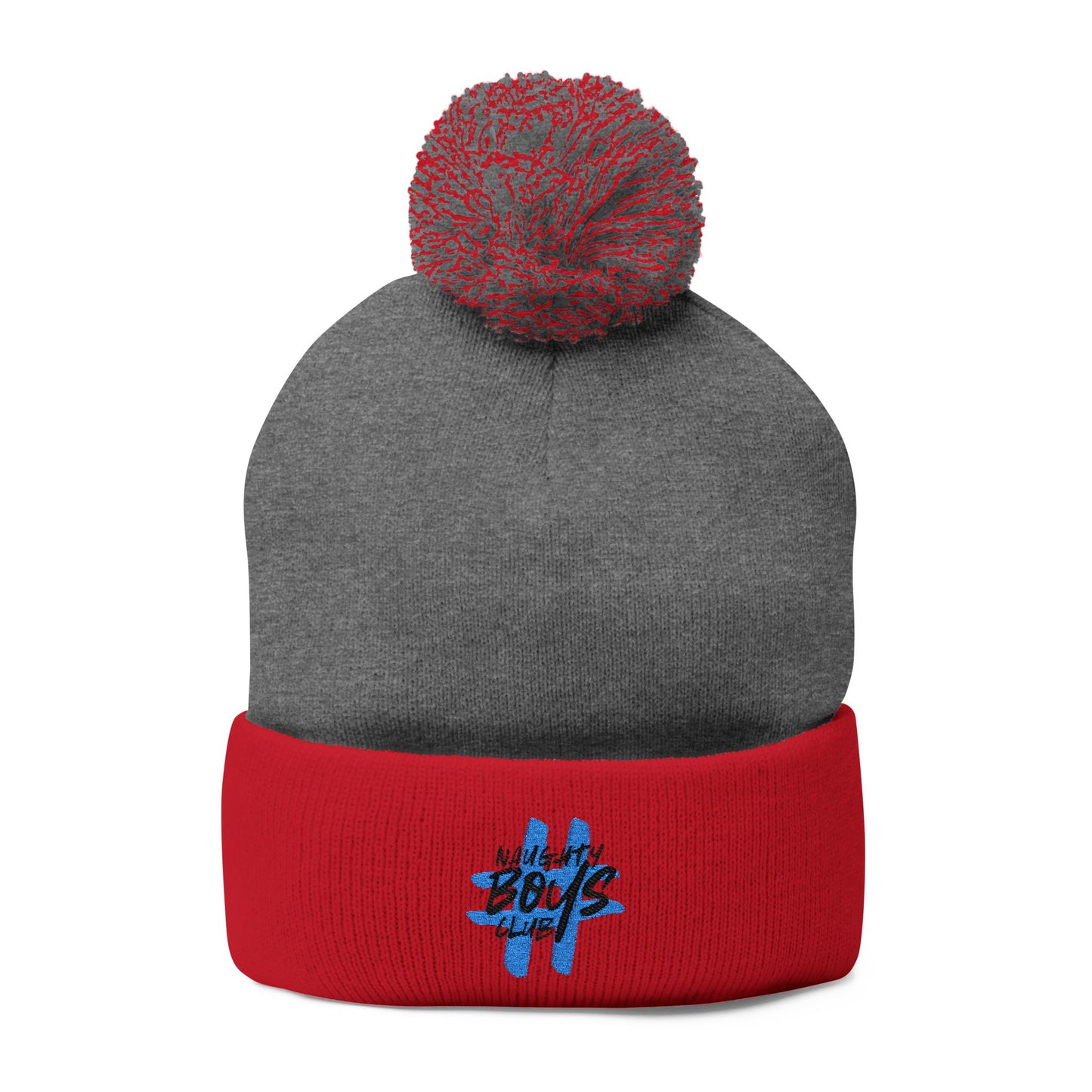 #NaughtyBoysClub Cozy Pom-Pom Knit Cap