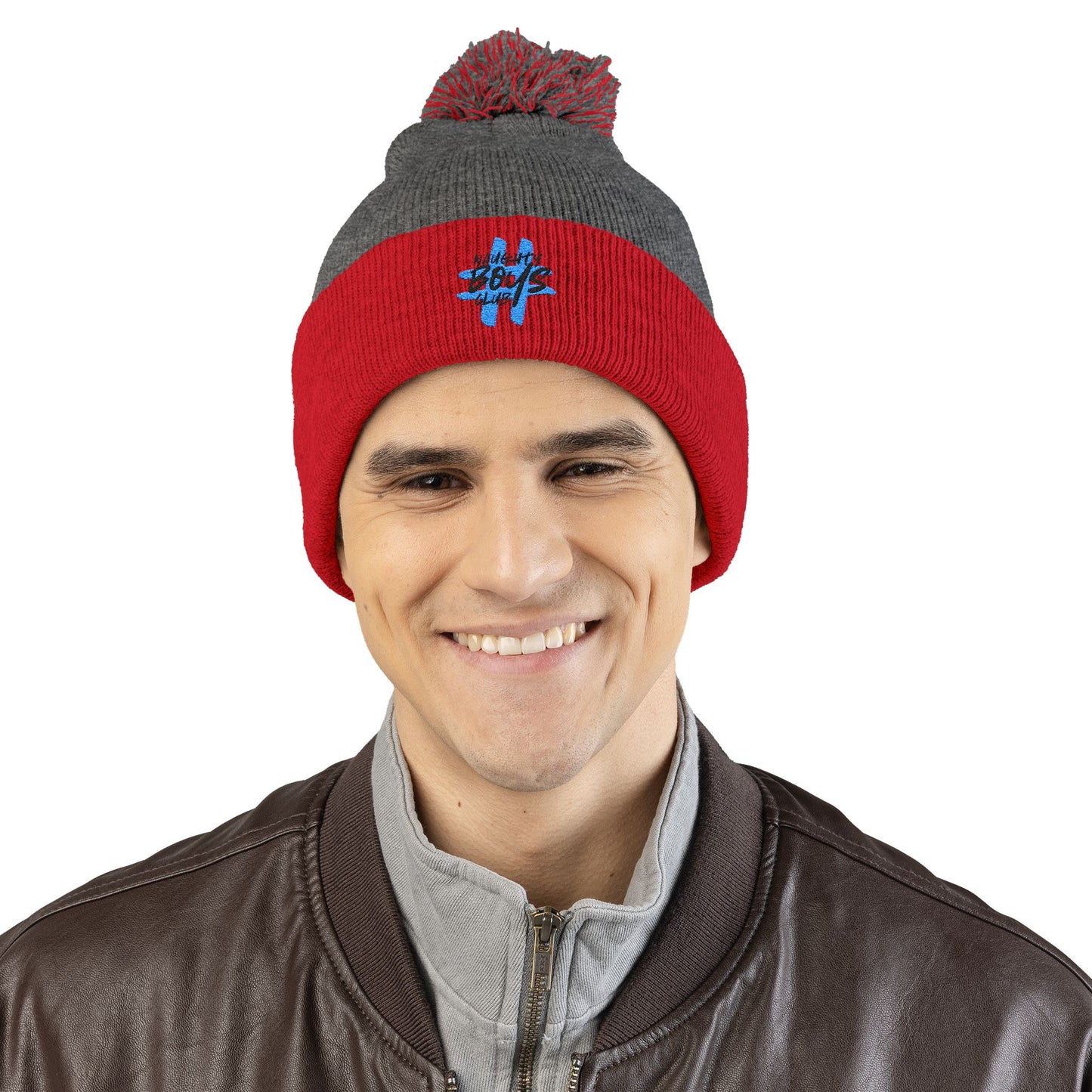 #NaughtyBoysClub Cozy Pom-Pom Knit Cap