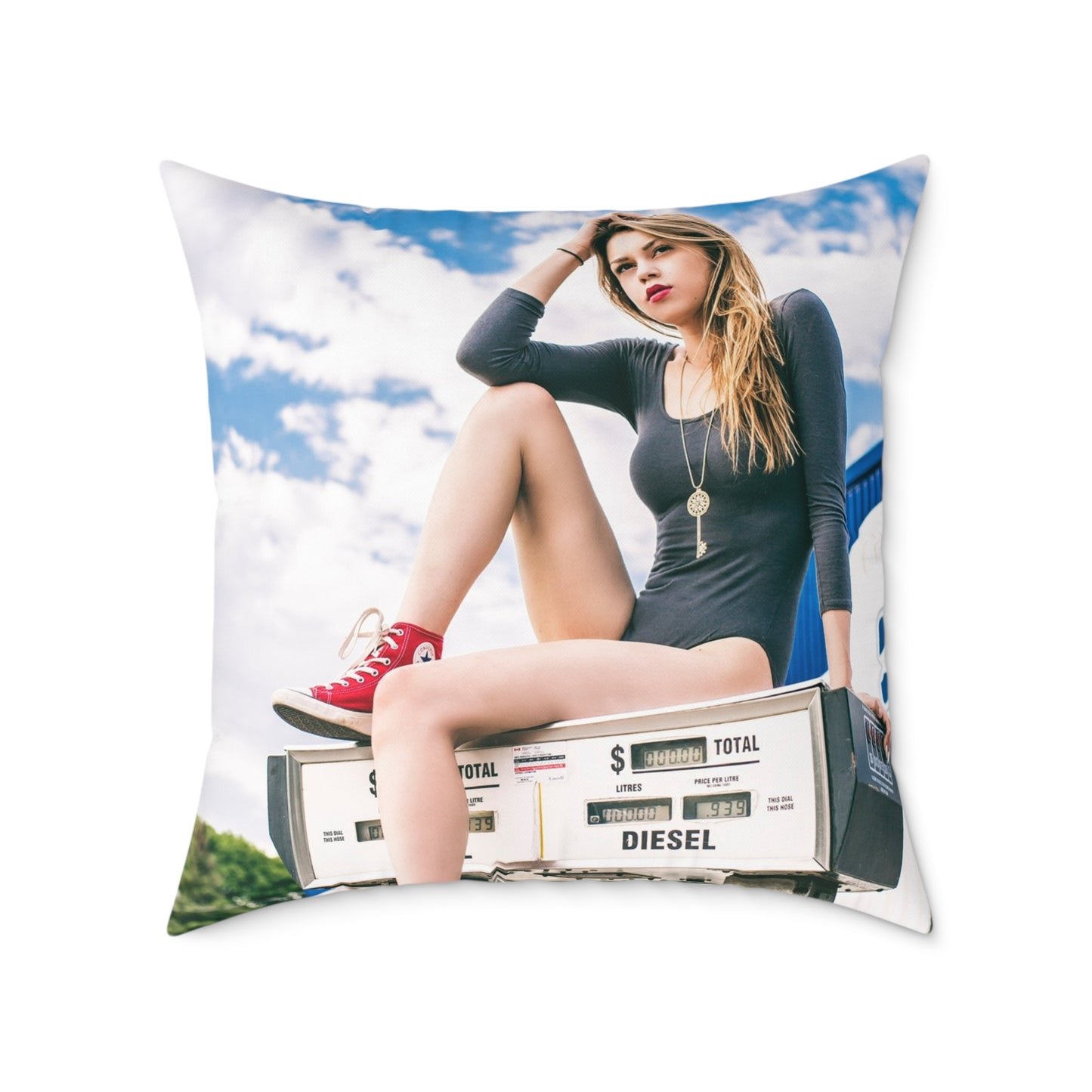 Fill 'er Up! Canvas Pillow