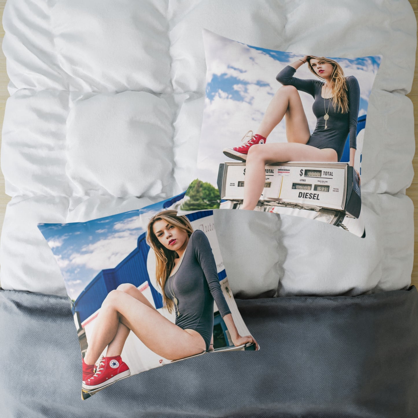 Fill 'er Up! Canvas Pillow