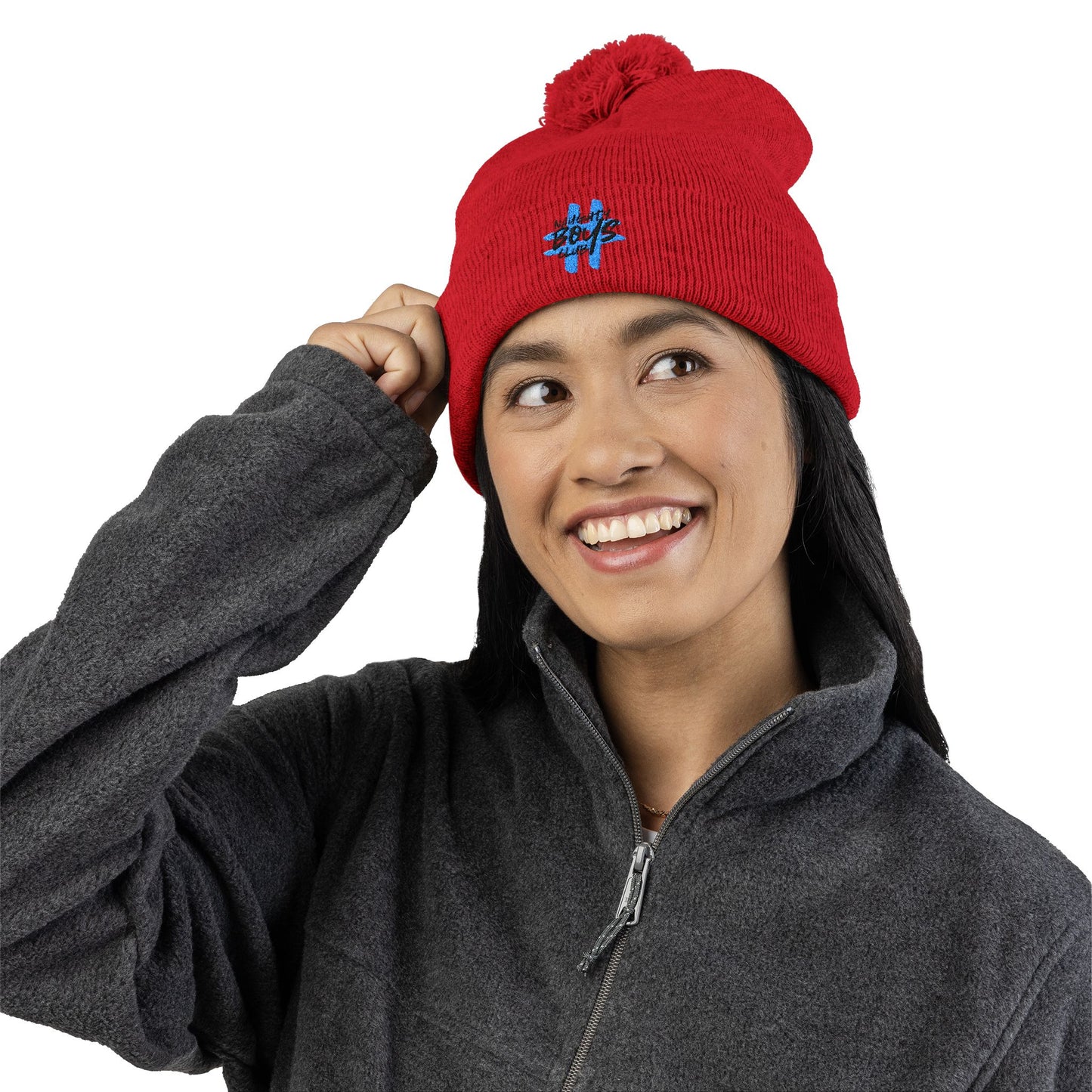 #NaughtyBoysClub Cozy Pom-Pom Knit Cap
