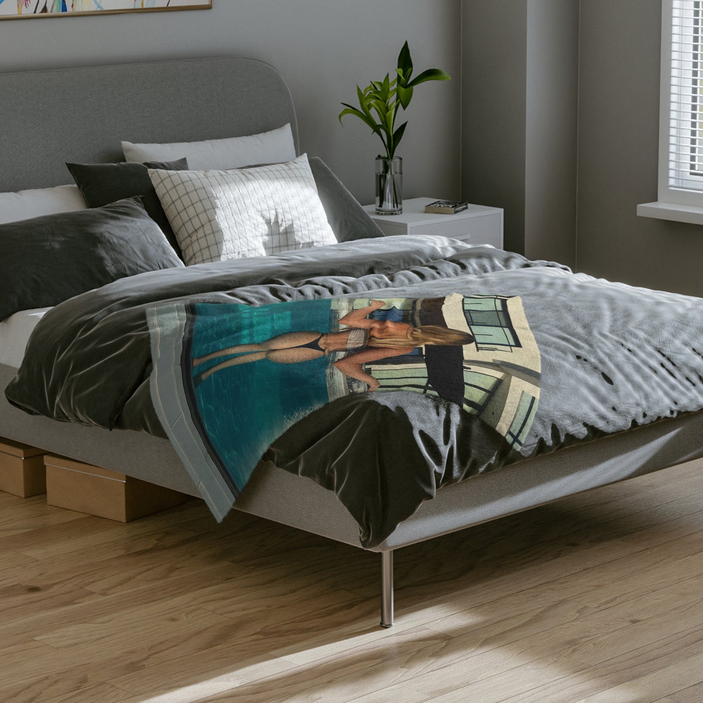 Poolside Pleasure - Microfiber Blanket