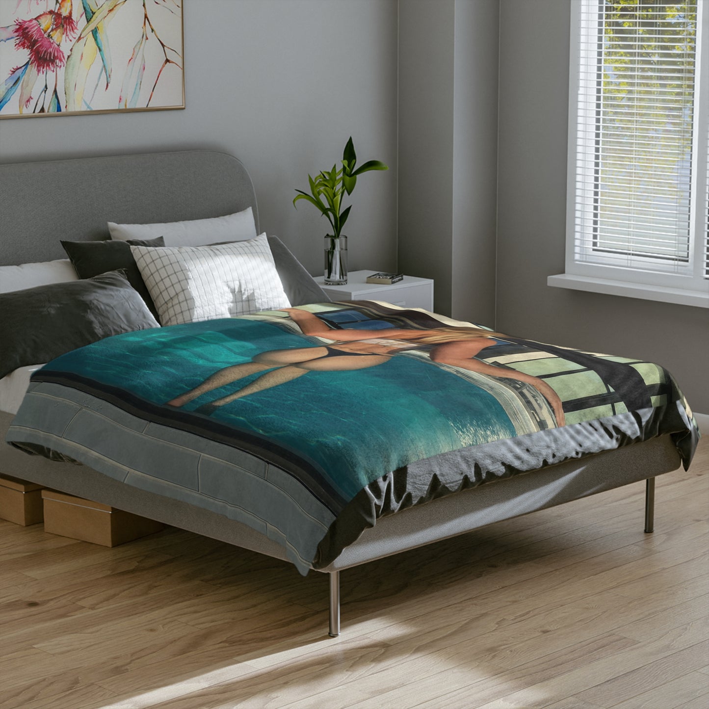 Poolside Pleasure - Microfiber Blanket