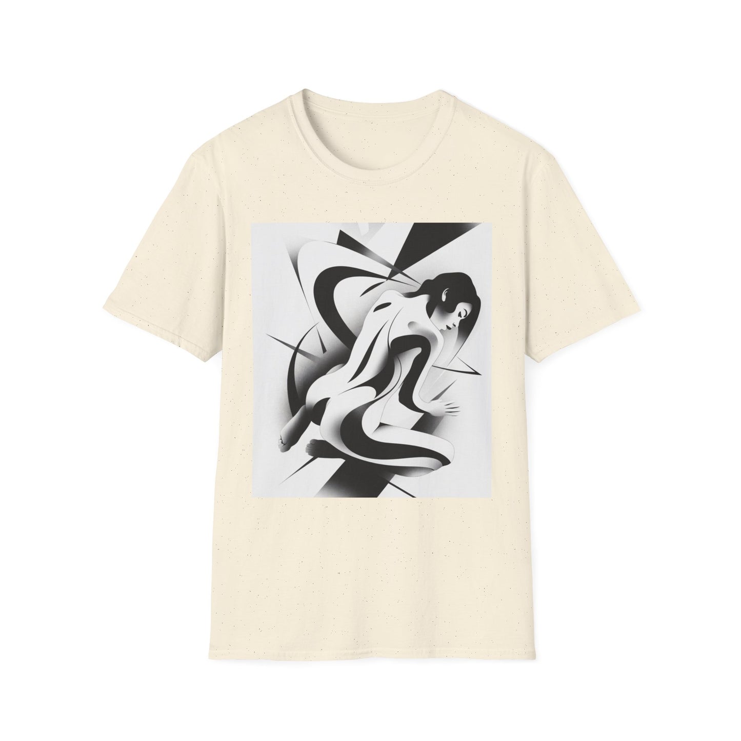 "Beneath the Surface" - Black & White Art T‑Shirt