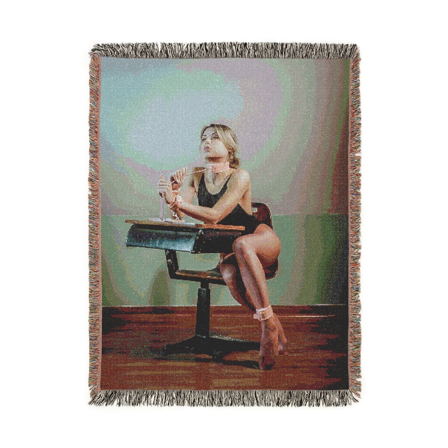 Schoolgirl Dreams - Woven Throw Blanket