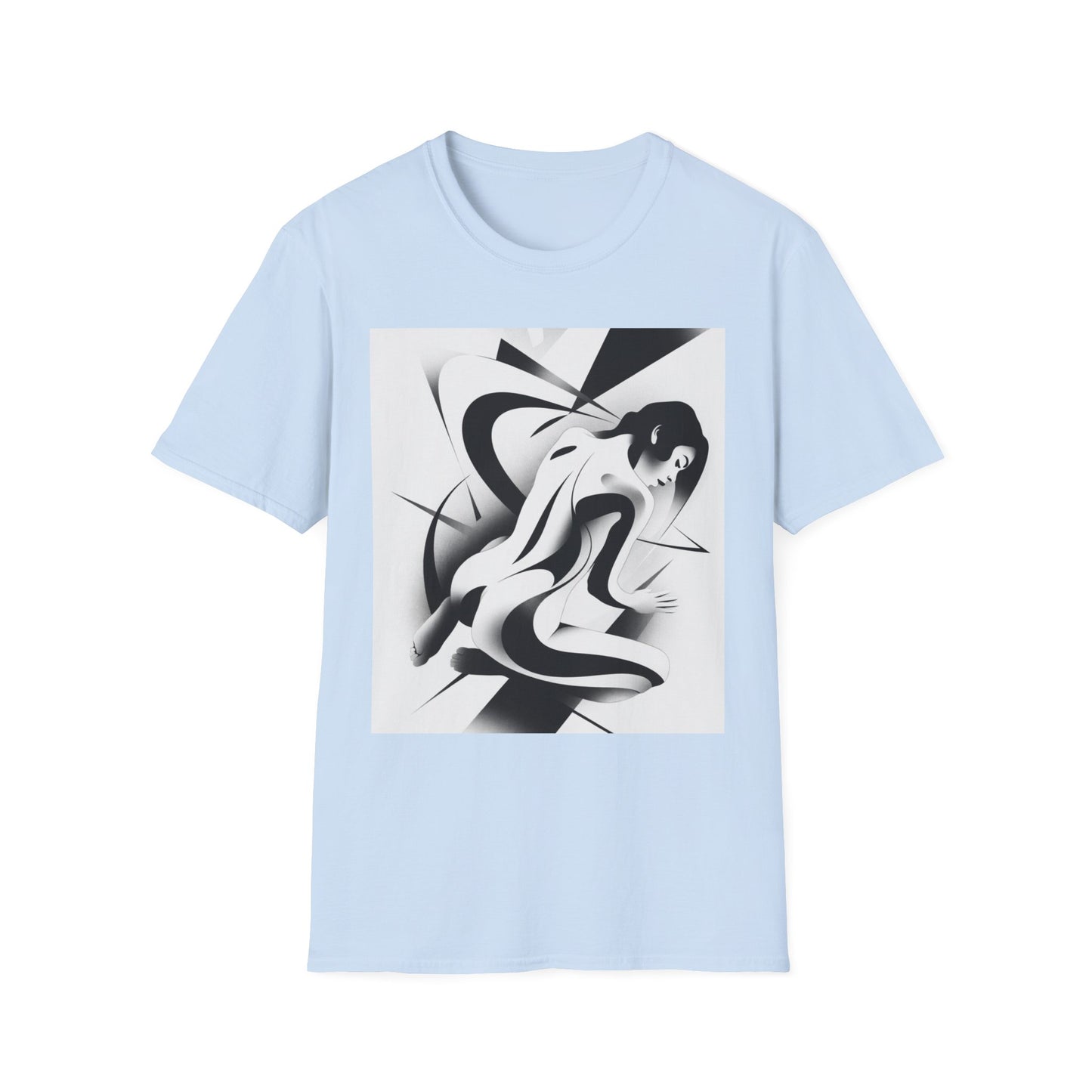 "Beneath the Surface" - Black & White Art T‑Shirt