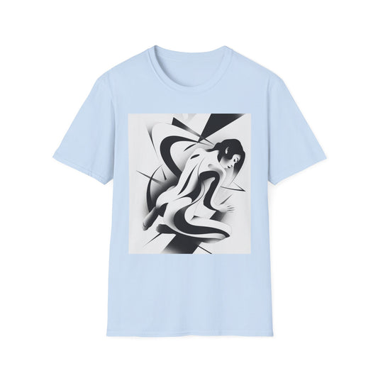 "Beneath the Surface" - Black & White Art T‑Shirt