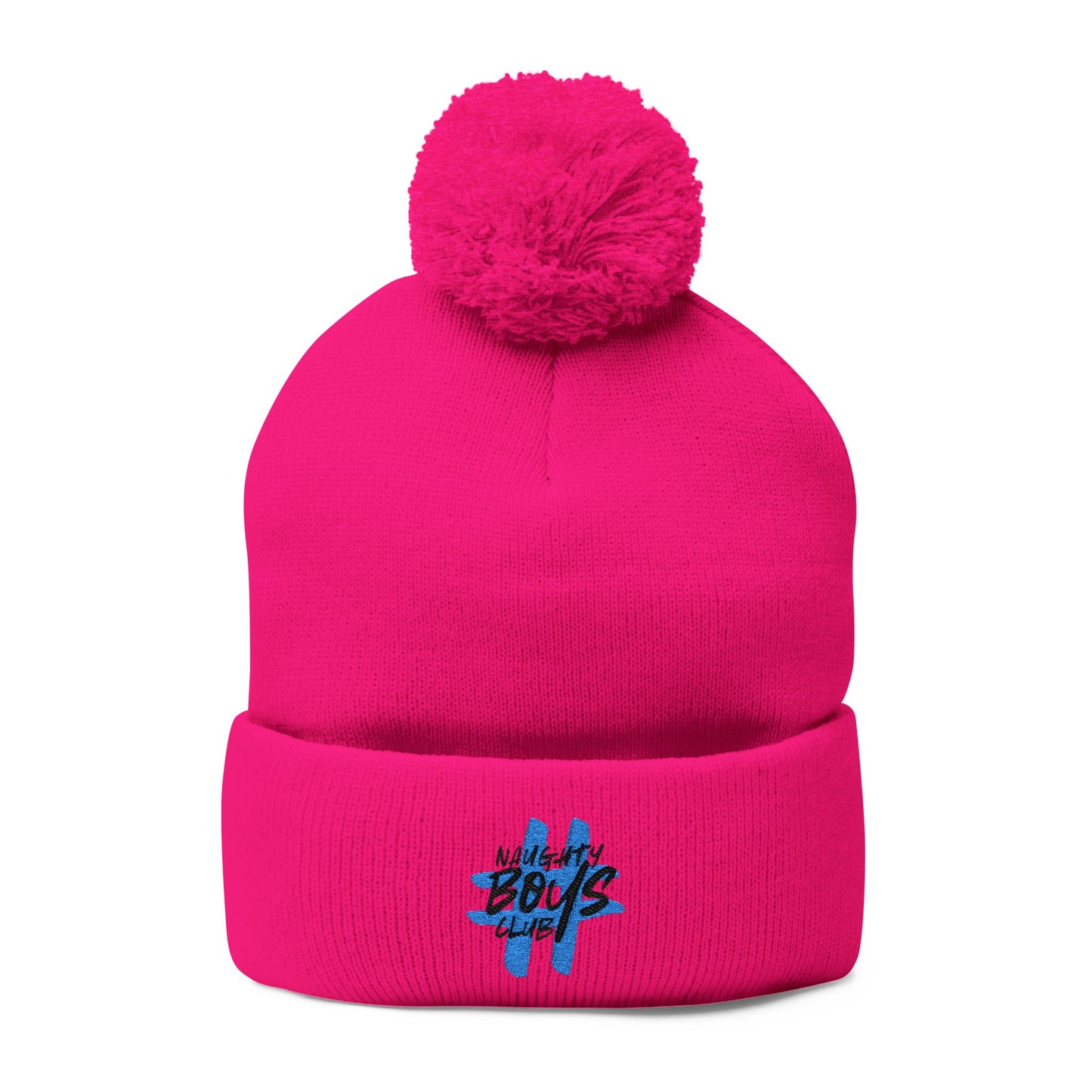 #NaughtyBoysClub Cozy Pom-Pom Knit Cap